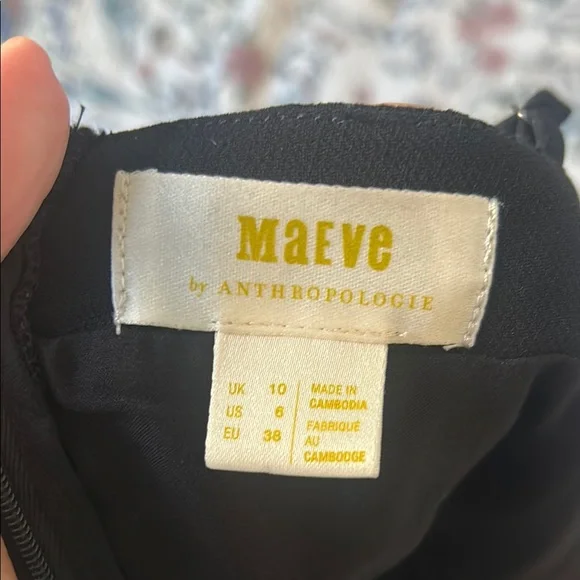 Anthropologie Maeve Black Asymmetrical Jumpsuit with Wide-Leg Design - Picture 8 of 13